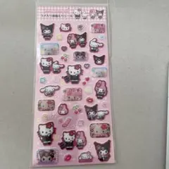 サンリオ ラメ入り樹脂もりシール マイメロ キティ シナモロール クロミ