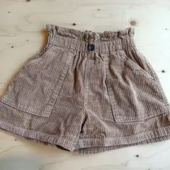 コーデュロイ ハーフパンツ ベージュ キッズ