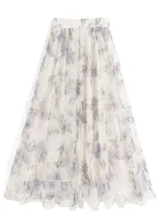 チュールスカート ロングスカート