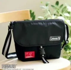 【リンネル付録】スヌーピーとコールマンのコラボ　メッセンジャーバッグ