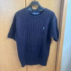 Ralph Lauren ネイビー 半袖ニット