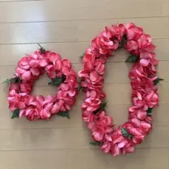 フラダンス用ピンクレイとヘッドセット