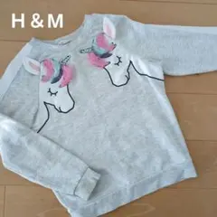 Ｈ＆М裏起毛トレーナー134/140