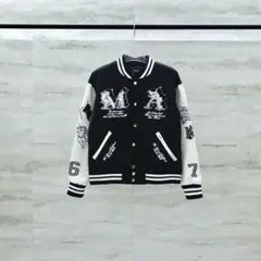 スタジャン ブラック×着脱簡単×クラシック調 AMIRI