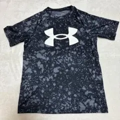アンダーアーマー 半袖 Tシャツ ジュニア YL 150cm 総柄 スプラッターのサムネイル