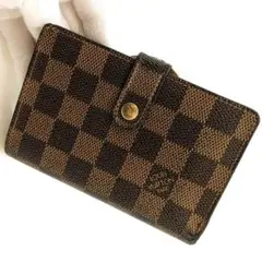 ルイヴィトン ダミエ エベヌ ポルトモネ ビエ ヴィエノワ がま口 A24