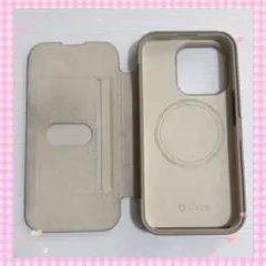 iPhone15Pro iFace 手帳型ケース ベージュ