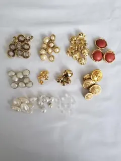 ゴールド・白系ボタンいろいろまとめ