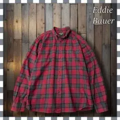 Eddie Bauer エディーバウアー フランネル チェックBDシャツXL