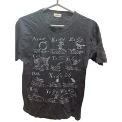 SAB STREET アルファベット柄 半袖Tシャツ ブラック日本製のサムネイル