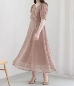 archives 刺繍切替ワンピース　モカ