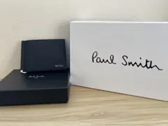 Paul Smith ブラック 二つ折り財布 ジッパー付き