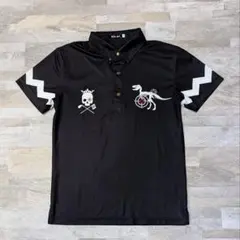 ★月末セール★バーディーハント ゴルフウェア ポロシャツ 恐竜 スカル M