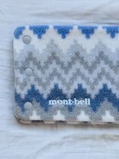 モンベル ネックウォーマー スナップ式 アーガイル風 防寒 冬用