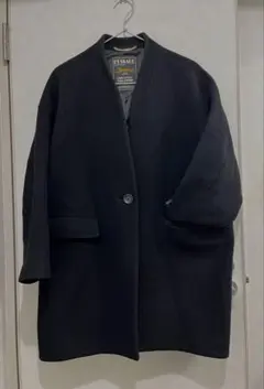 JOURNAL STANDARD L'ESSAGE★ノーカラーコート★F★黒