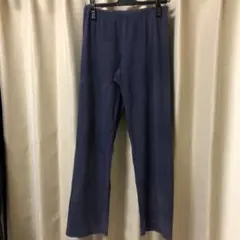 ユニクロ 部屋着 パンツ パジャマ スラックス M レディース ネイビー