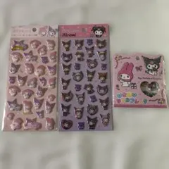 マイメロディ・クロミ ぷくっとシール おはじきフレークシール