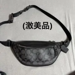 coachボディバッグ・ウエストポーチ ブラック/グレー