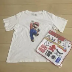 スーパーマリオ Tシャツ 130cm タオルハンカチ