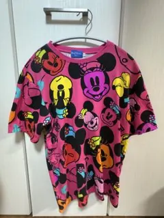 東京ディズニーリゾート ミニー 総柄 Tシャツ L