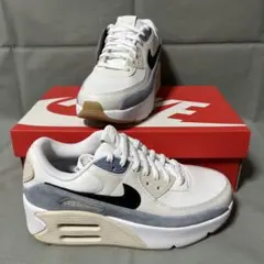NIKE ナイキ　エアマックス90 ホワイト　セイル　白　グレー　ベージュ　厚底