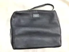 FALORNI 黒 レザー バッグ 美品 イタリア製のサムネイル