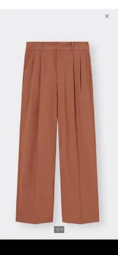 S　リネンブレンドタックワイドパンツ(丈標準70.0～74.0cm)