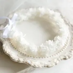 リア様専用ページ　花かんむり　キッズ　花冠 ベビー 純白