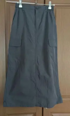 GU カーゴロングスカートダークグレー