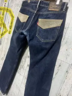 RUDE GALLERY T-1 y2k デニムパンツ レザー 牛革 Lサイズのサムネイル
