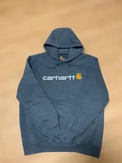 carhartt ブルーグレー フード付きパーカー M