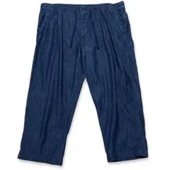 ★GAP ギャップ シャンブレー イージーアンクルワイドパンツ デニム風 XL