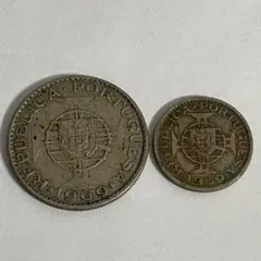 ポルトガル　50エスクード　銀貨　2枚　1968 年 1969年 ポルトガル 1969年 50エスクード 銀貨 バスコ・ダ・ガマ生誕500