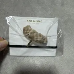 ANEMONE アネモネ　ヘアアクセ　ヘアクリップ　ヘアアレンジギンガムチェック