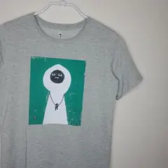 【美品！】mont-bell イラストプリント 半袖Tシャツ グレー Mサイズ