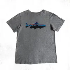 【希少】パタゴニア フィッツロイ・トラウト ロゴTシャツ グレー S (M相当)