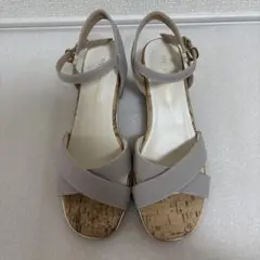 marieclair/bis グレー クロスストラップ サンダルのサムネイル