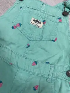 OshKosh イチゴ刺繍　オーバーオール5T