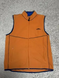 UMBRO オレンジ フリースベスト ノースリーブ