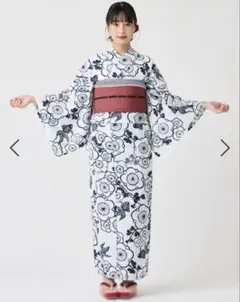 新品「パパゲーノ」ふりふ浴衣オリジナル大正ロマン ストライプ 古典和 