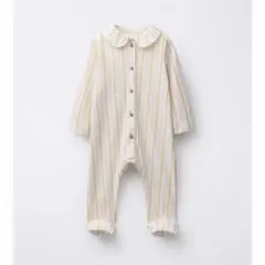 ZARA 小花柄プリントコンバーチプルフィート付きパジャマ9-12ヶ月　80cm