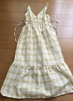 チェックキャミソールワンピース+EC(丈短め)