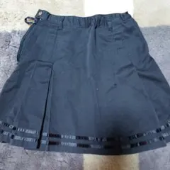 comme ca passage 黒プリーツスカート 140cm