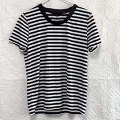 アイシービー　半袖　Tシャツ　ボーダー　白黒　Sのサムネイル