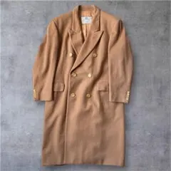 【カシミヤ100%】Aquascutum ダブルチェスターコート キャメルのサムネイル