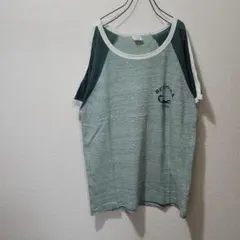 CAPITAL ラグランスリーブ Tシャツ マルチカラー 杢グリーン