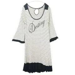 ad297）COCODEAL ココディール ボーダー ミニワンピース/チュニック