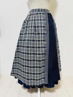 極美品⭐️axes femme アクシーズ ロングスカート バイカラー クラシカル