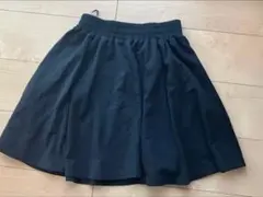 レディース　フレアミニスカート　紺　サイズフリー　ゴムウエスト