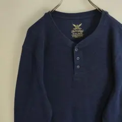 フェイデッドグローリー サーマルシャツ ヘンリーネック 長袖シャツ ロンT